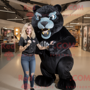 Mascot character of a Black...