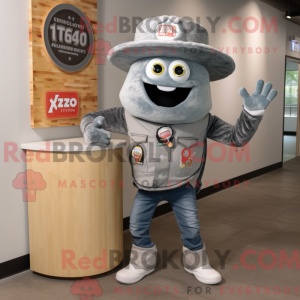 Mascot character of a Gray...