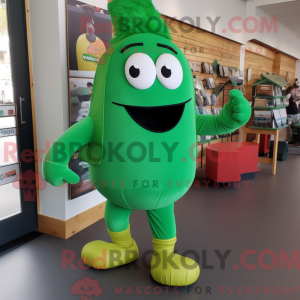 Mascot character of a Green...