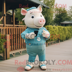 Mascot character of a Sow...