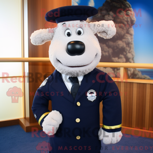 Maskotkarakter af et Navy...
