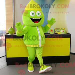 Mascot character of a Lime...