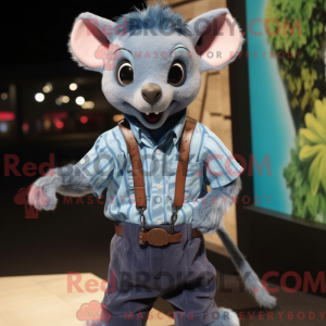 Maskot-karakter av en Blue...