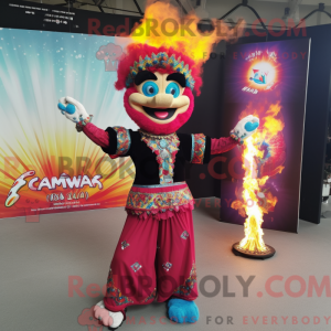 Mascot character of a Fire...