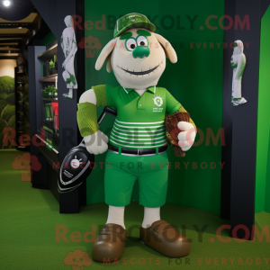 Mascot character of a Green...