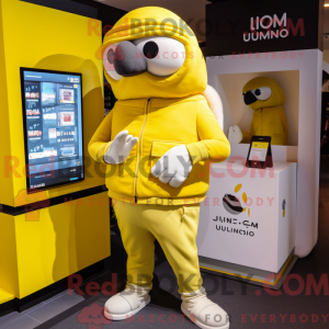 Mascot character of a Lemon...