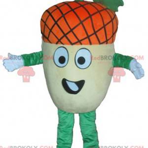 Mascot giant acorn yellow green and orange very funny -