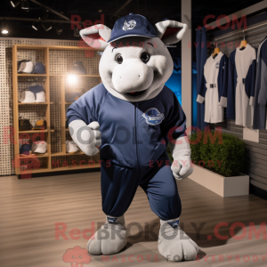 Mascot character of a Navy...