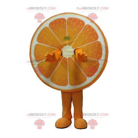 Mascote gigante de laranja cítrica - Redbrokoly.com