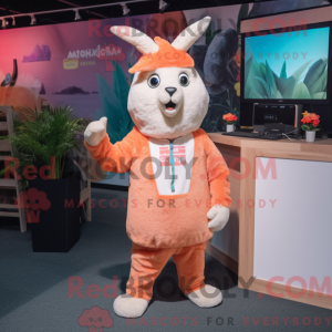 Maskot postava broskvové...