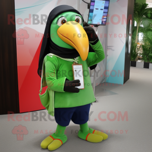 Green Toucan mascotte...