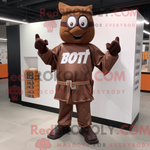 Mascottefiguur van een...