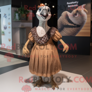Mascot character of a Brown...