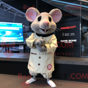 Maskottchen einer Cream Rat...