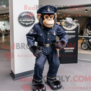 Mascot character of a Navy...