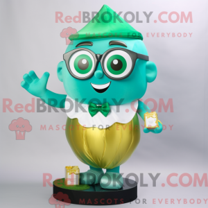 Mascot character of a Cyan...