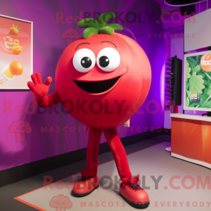 Postava maskota purpurového...