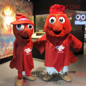 Mascot character of a Red...