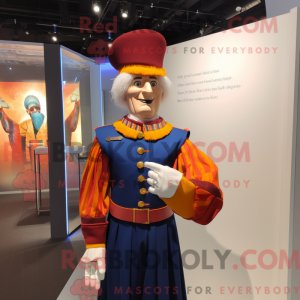 Maskotfigur af en...