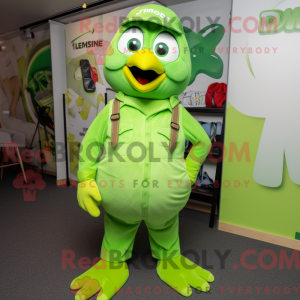 Mascot character of a Lime...