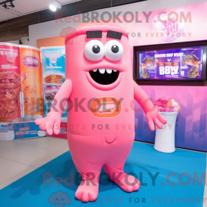 Postava maskota Pink Bbq...