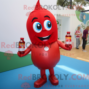 Mascot character of a Red...