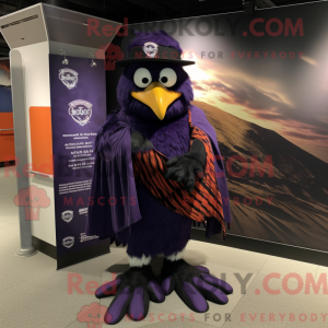 Postava maskota Purple Crow...