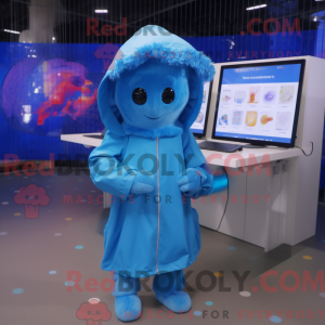 Mascot character of a Blue...
