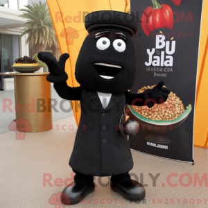 Mascot character of a Black...