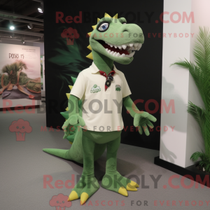 Maskotfigur av en Olive...