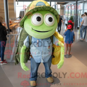 Mascot character of a Lime...