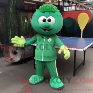 Mascot character of a Green...