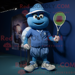 Mascot character of a Blue...