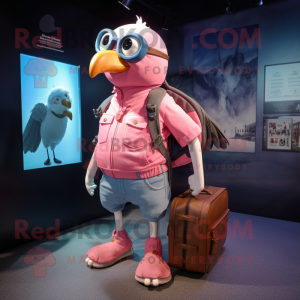 Pink Gull mascotte kostuum...