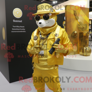 Maskottchen eines goldenen...