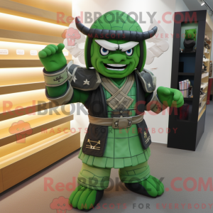Mascot character of a Green...