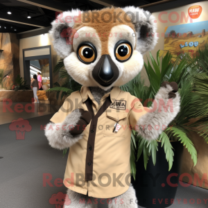 Mascot karakter van een Tan...