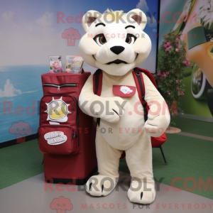 Mascot character of a White...