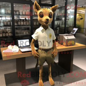 Mascottefiguur van een...