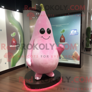 Mascot character of a Pink...