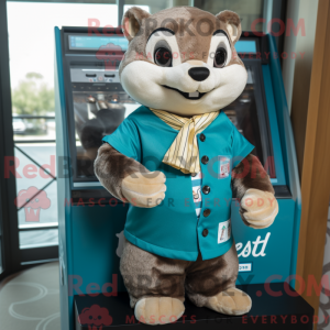 Postava maskota Teal Marten...