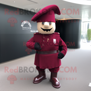 Maroon Soldier maskot...