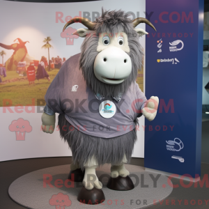 Mascot character of a Gray...