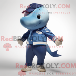 Mascot character of a Blue...