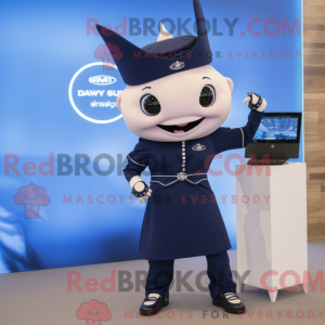Maskotkarakter af en Navy...