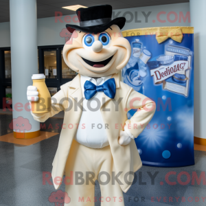 Mascot character of a Beige...