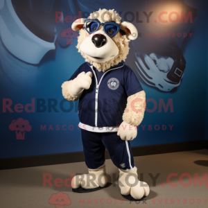 Maskotfigur af et Navy...