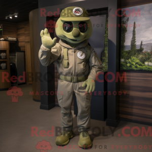 Mascot character of a Olive...