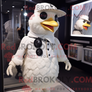 Mascot character of a White...