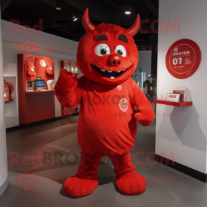 Red Devil maskot kostume...